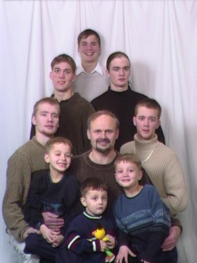 Portrait of the guys taken in early 2001.