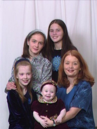 Portrait of the girls taken in early 2001