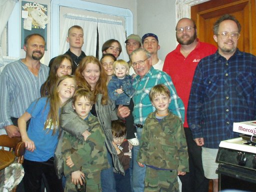 family saying goodbye to John as he leaves for Korea